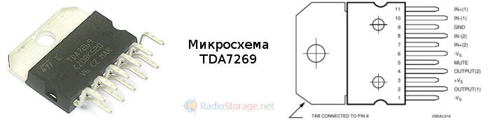 tda7269a схема усилитель